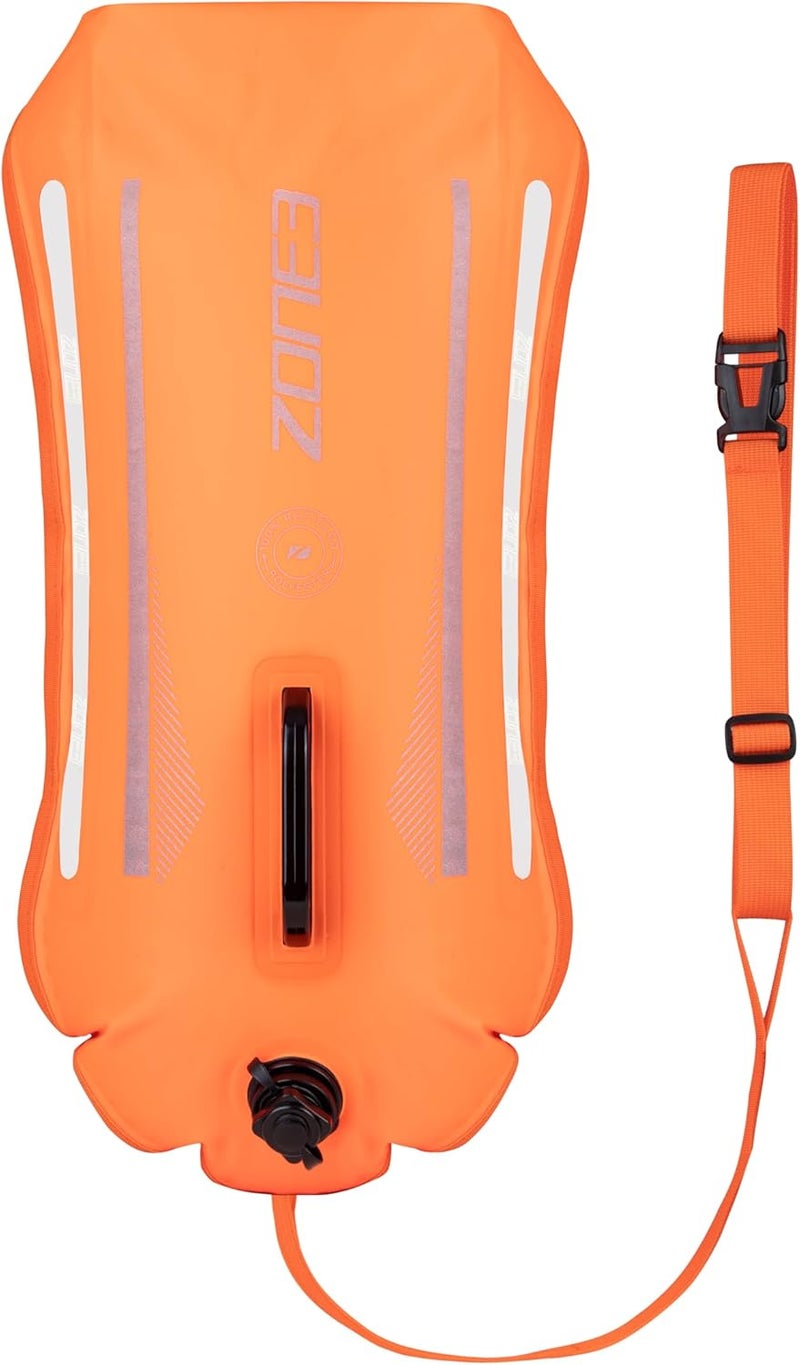 ZONE3 28L Swim Safety Buoy/Dry Bag Made with 100% Recycled Polyester for Open Water Swimming - Image 1